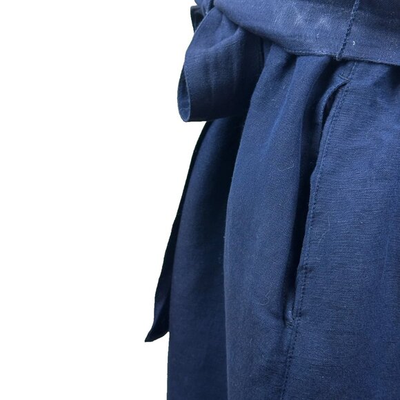 🌊 Tommy Bahama – St. Lucia Linen Blend Split Sleeve Dress – Blue – Size M 🌊 - Picture 8 of 9